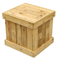 Caja de madera natural